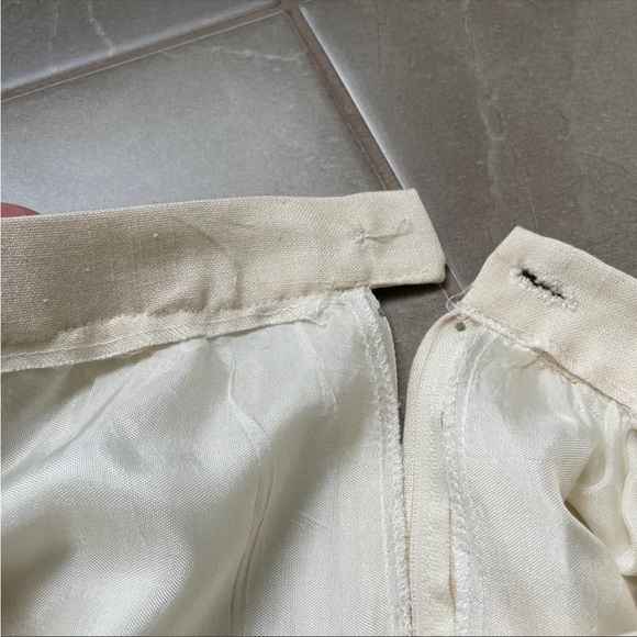 Handmade Cream Midi Skirt - Picture 8 of 8